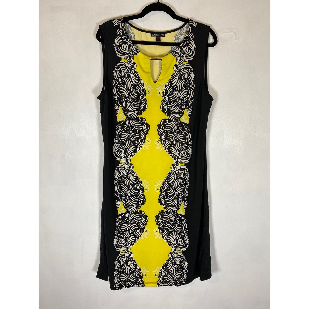 Blooming Rose M‎ Sleeveless Shift Mini Dress Mod Stretch Date Night Cocktail